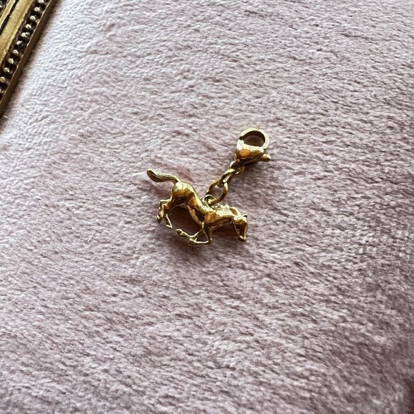 Horse Charm 18K PVD Gold Stainless Steel W/ Lobster Claw Clasp For Bracelets - Picture 6 of 14